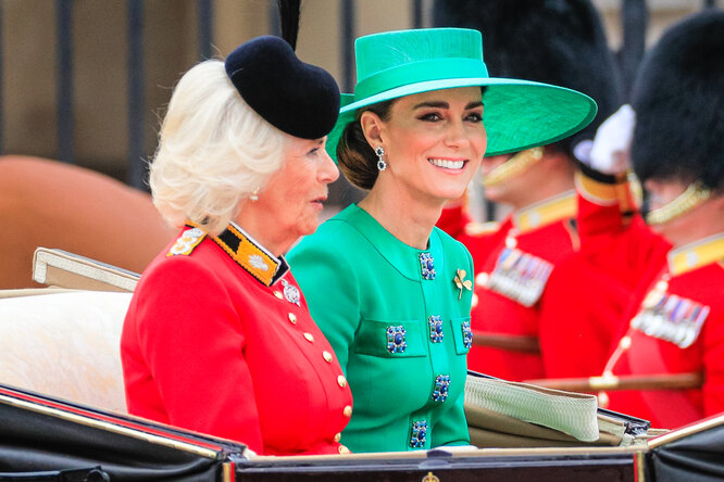 Принцесса Уэльская на параде Trooping the Colour